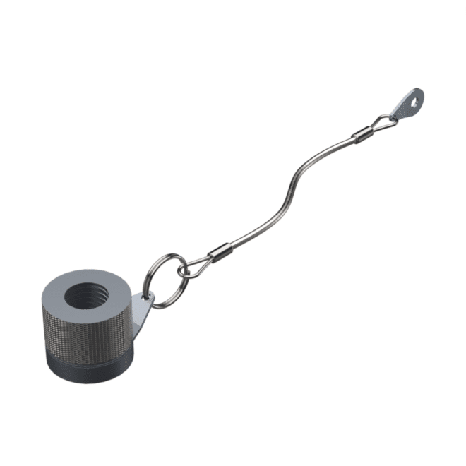 Knurled nut + wire L=150